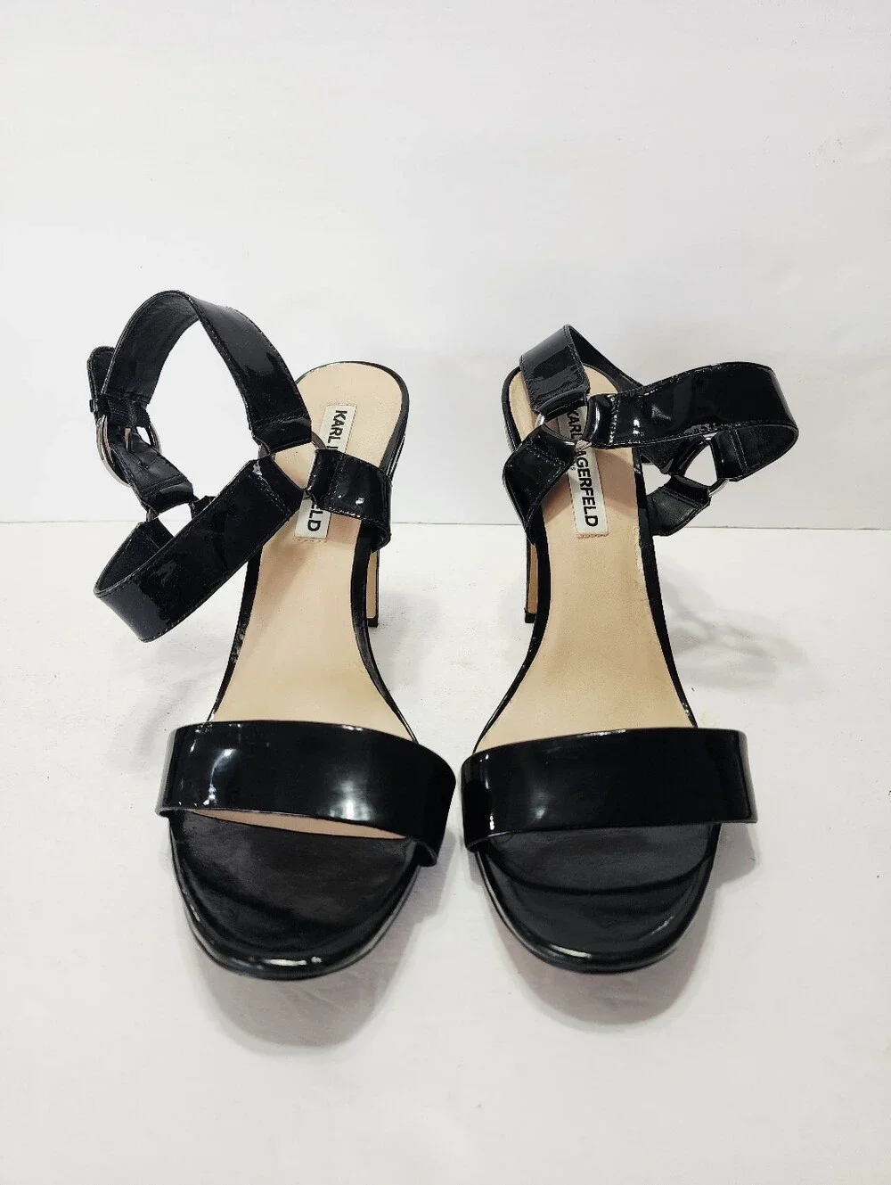 KARL LAGERFELD Cieone Black Sandal Size 11